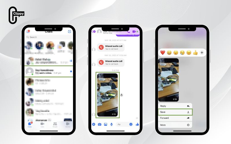 how do i download a video from facebook messenger