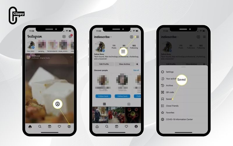 how to find saved reels on instagram on iphone
