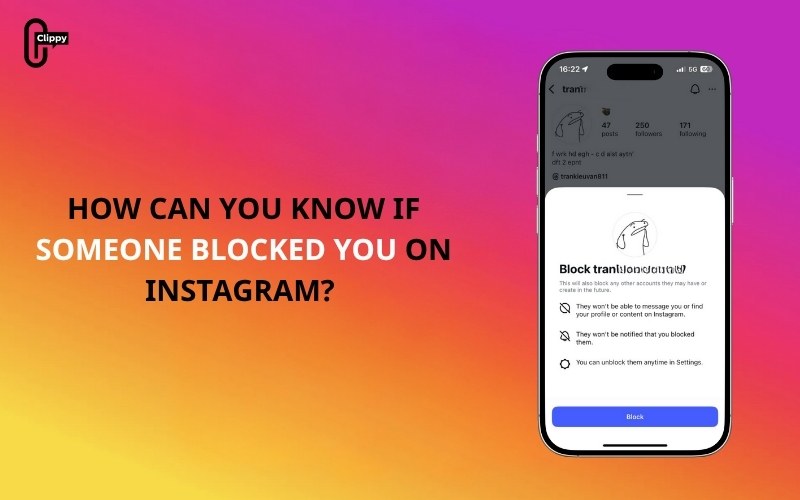 how can you know if someone blocked you on instagram