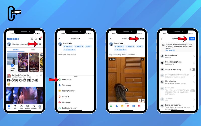 how to post video on facebook without being muted