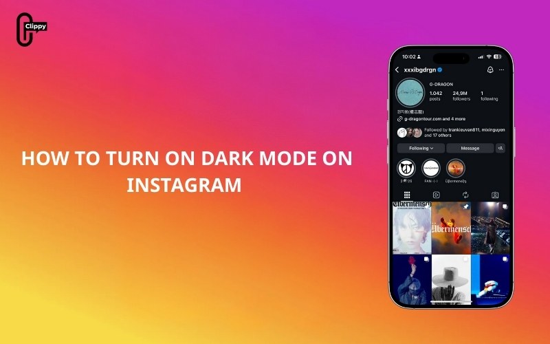 how to turn on dark mode on instagram