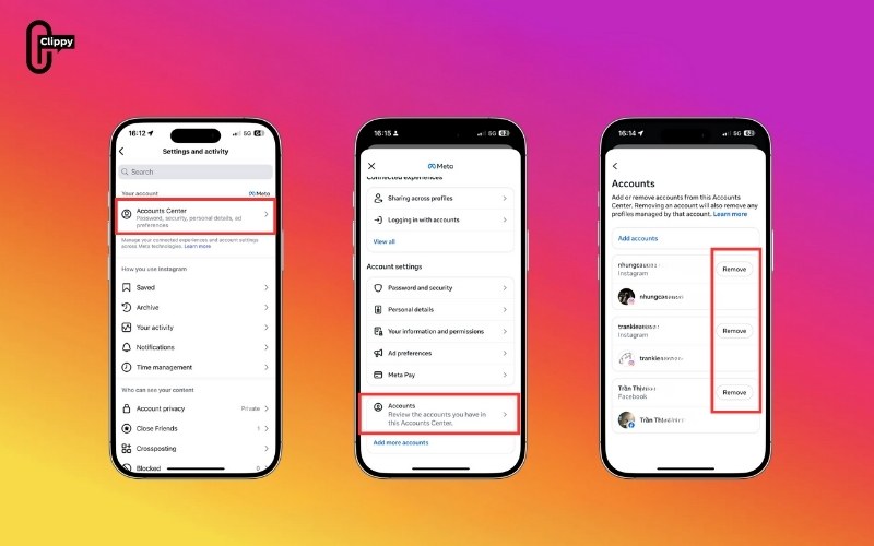 how to unsync facebook and instagram