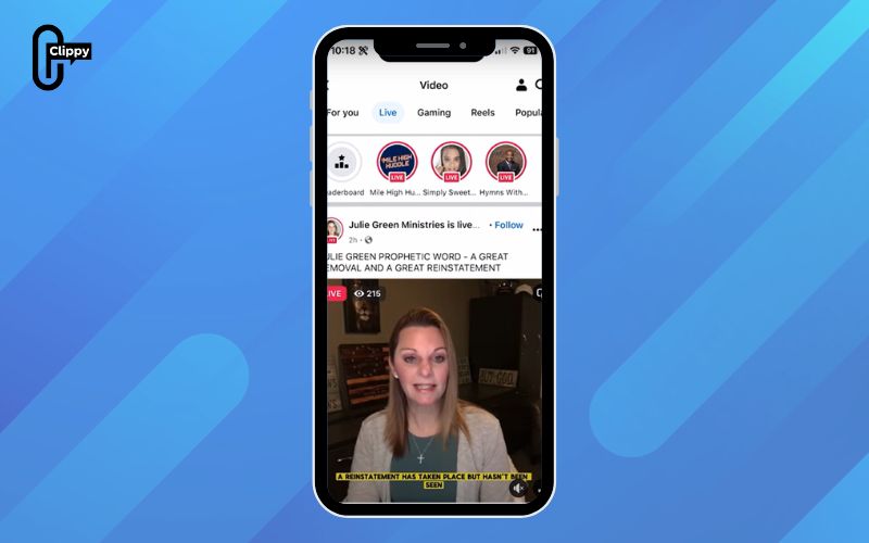 how to tell if someone is live on facebook