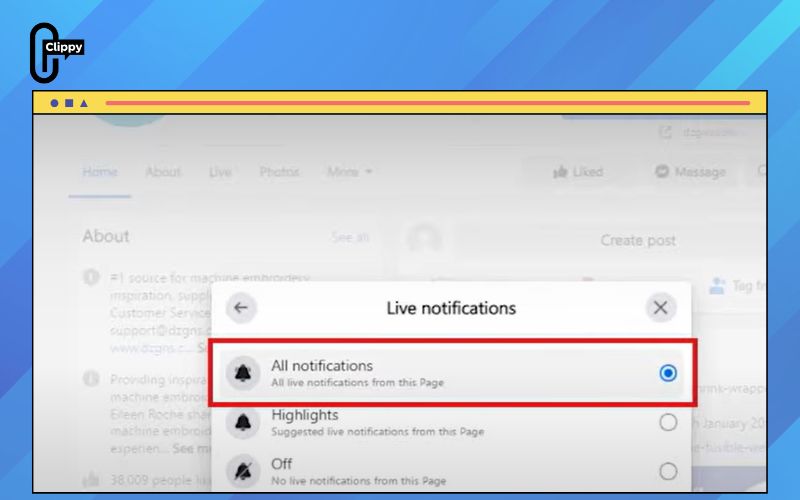 how do you know if someone is live on facebook