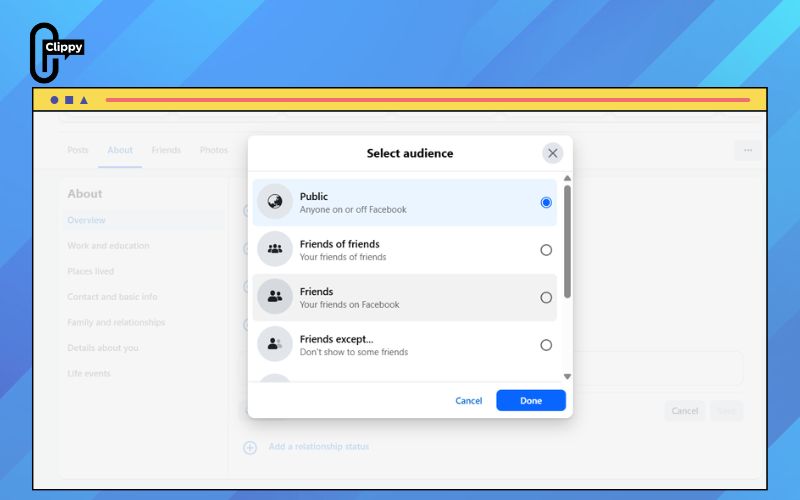 how to make facebook private to public
