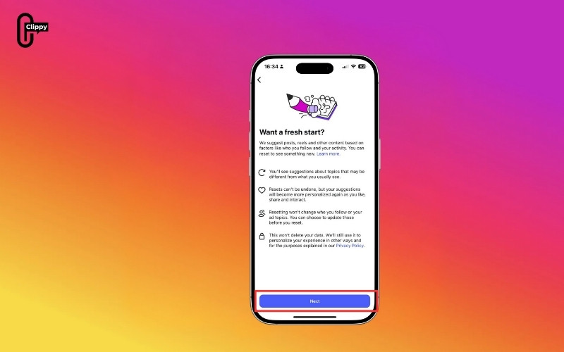 how to fix instagram explore page
