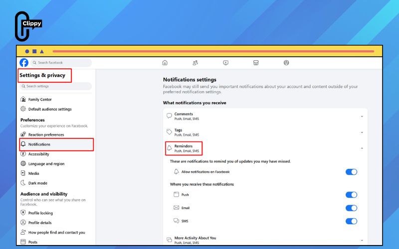 how to send reminder for facebook event
