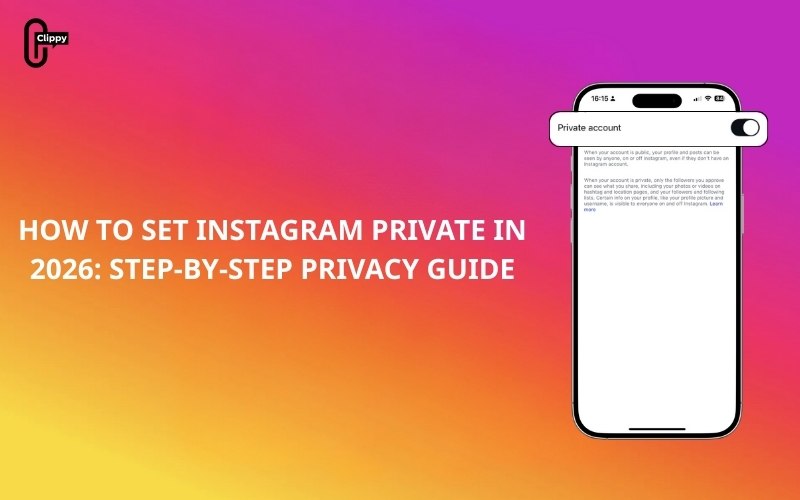 how to set instagram private
