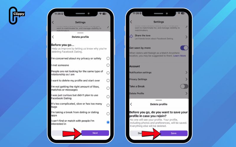 can you delete facebook dating